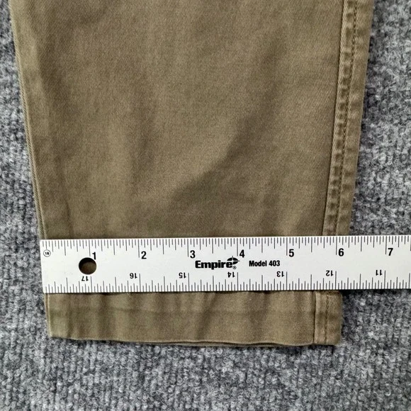 Levi's XX Chino Slim Taper 31x32 Green Stretch Mens PantsKhaki Garment Dyed